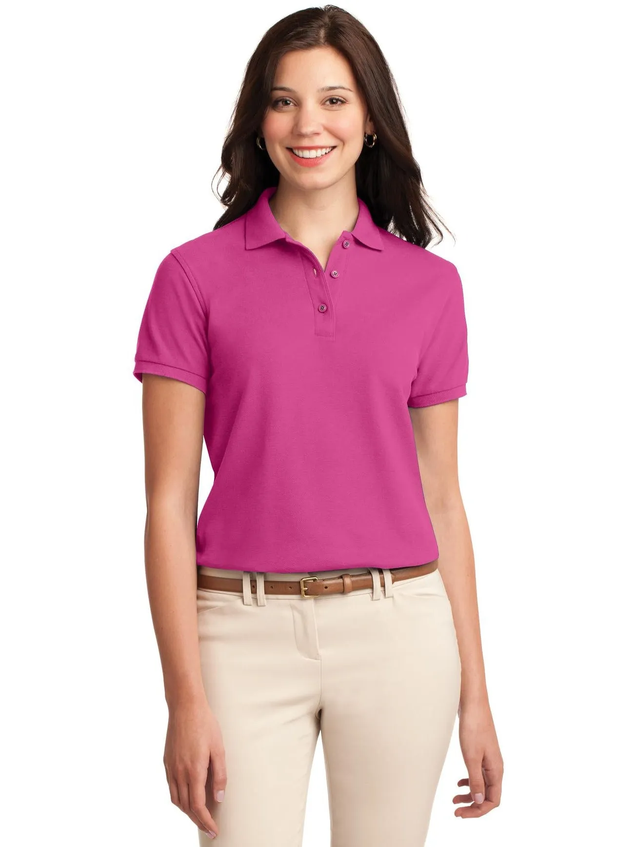 Port Authority Ladies Silk Touch Polo