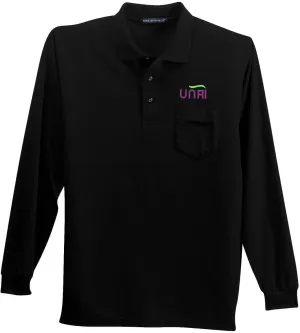 Port AuthorityLong Sleeve Silk Touch Polo with Pocket