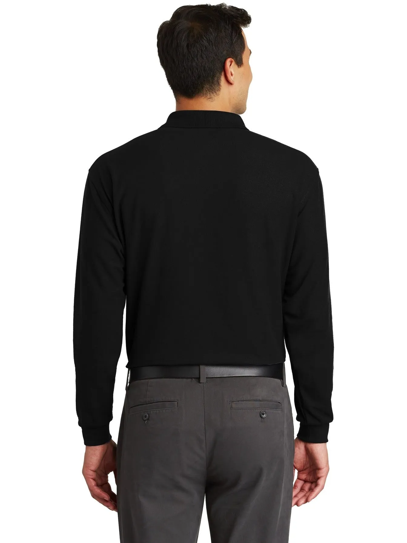 Port AuthorityLong Sleeve Silk Touch Polo with Pocket