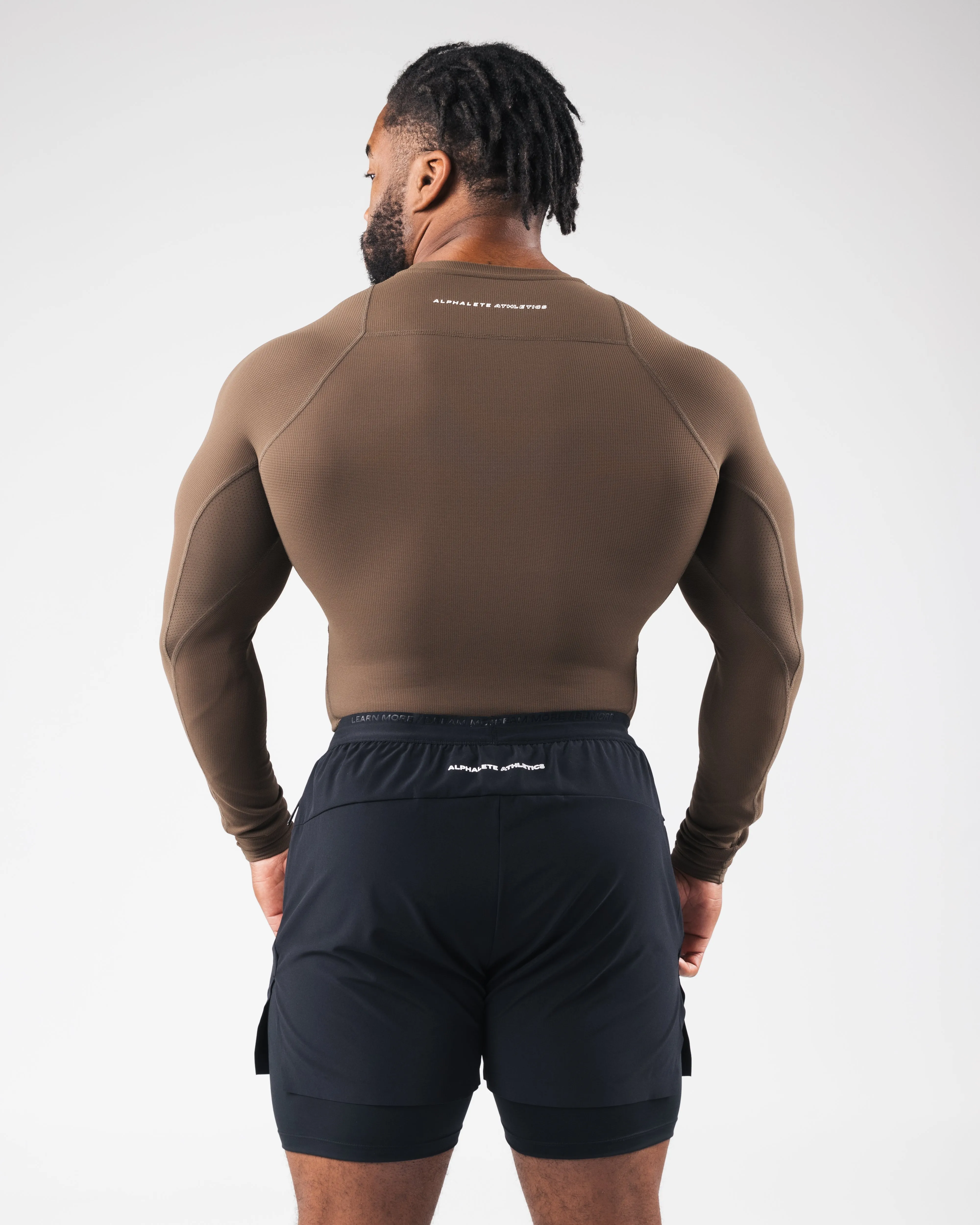 Power Long Sleeve - Carob Alphalete Athletics