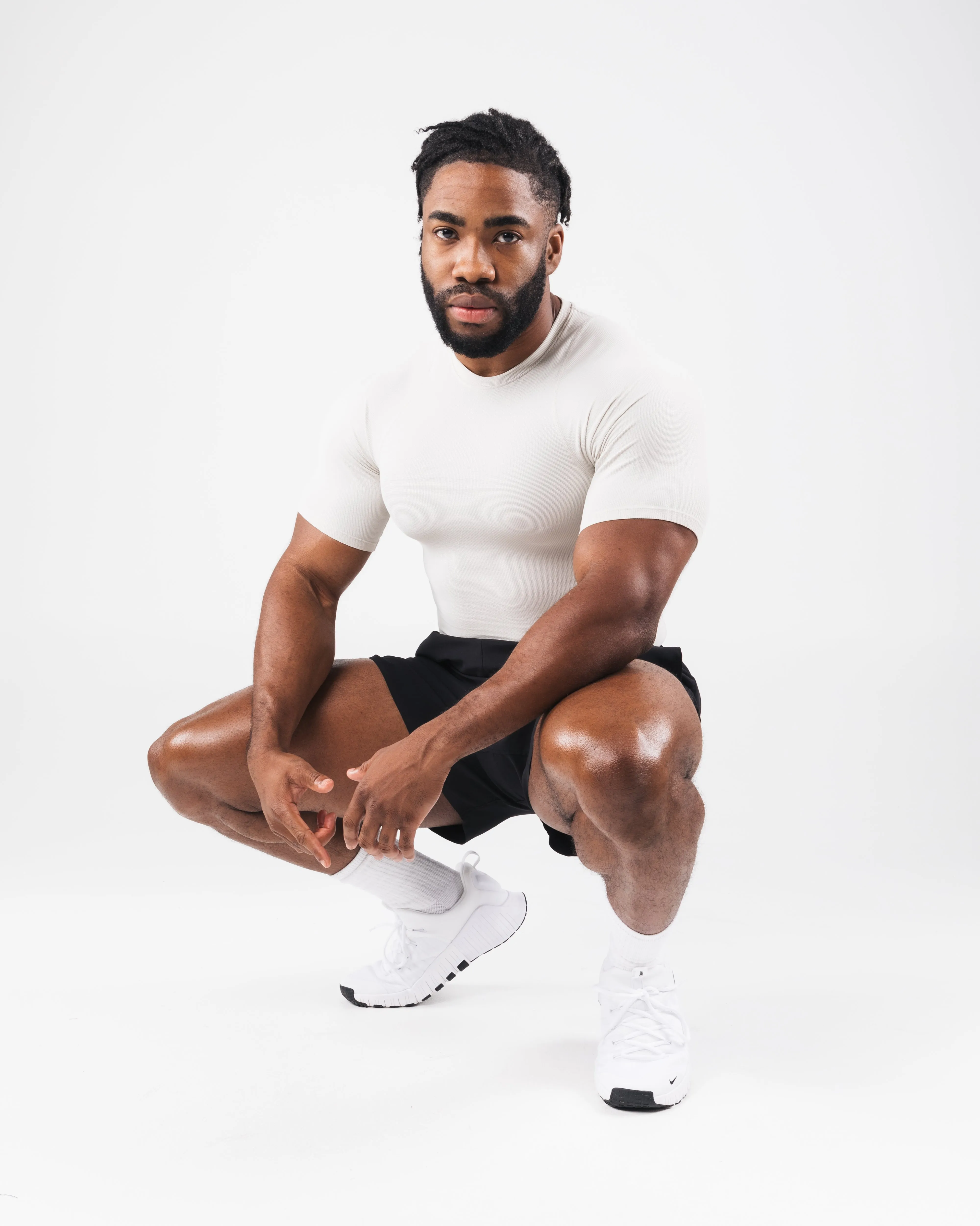 Power Short Sleeve - Bone Alphalete Athletics
