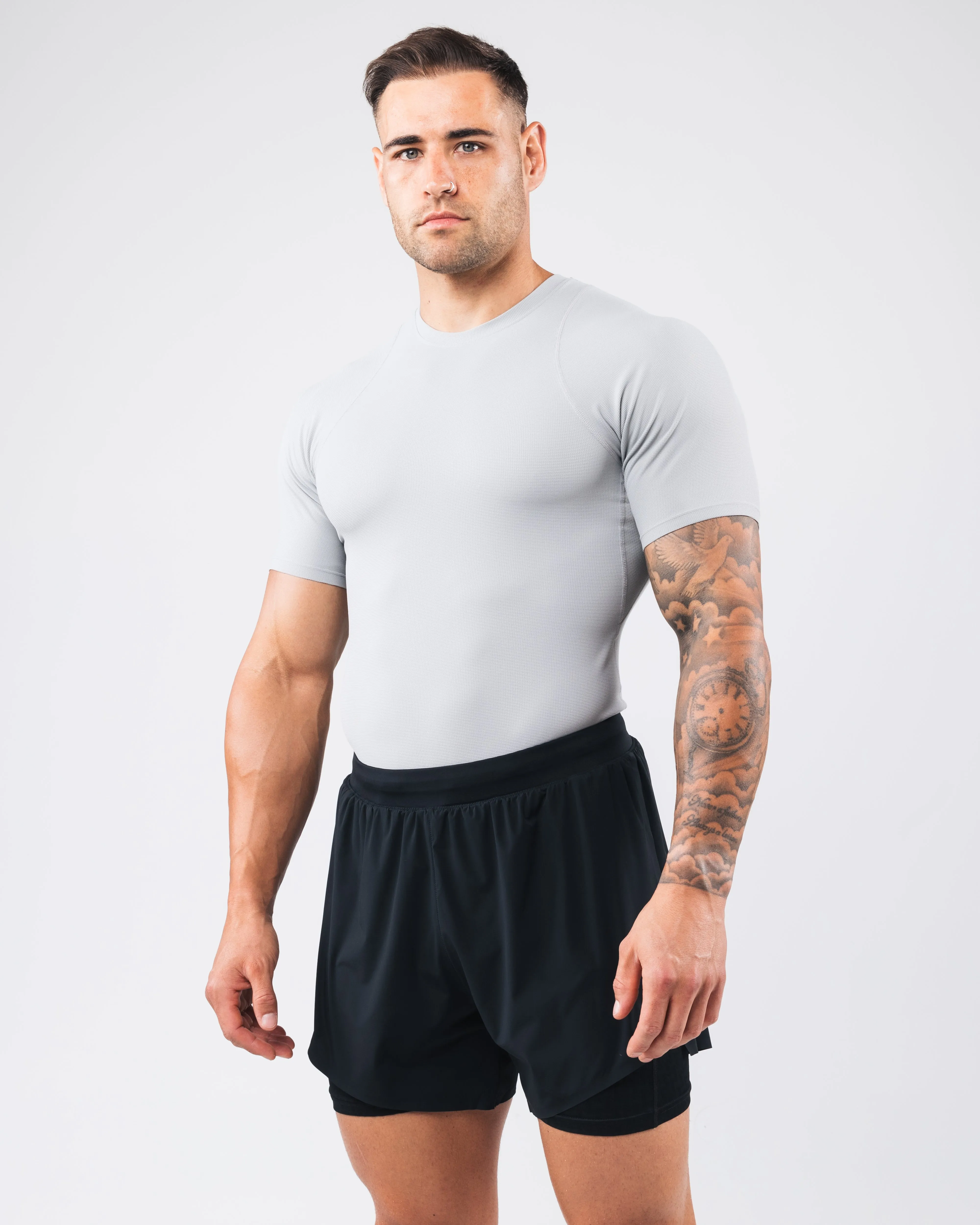 Power Short Sleeve - Chrome Alphalete Athletics