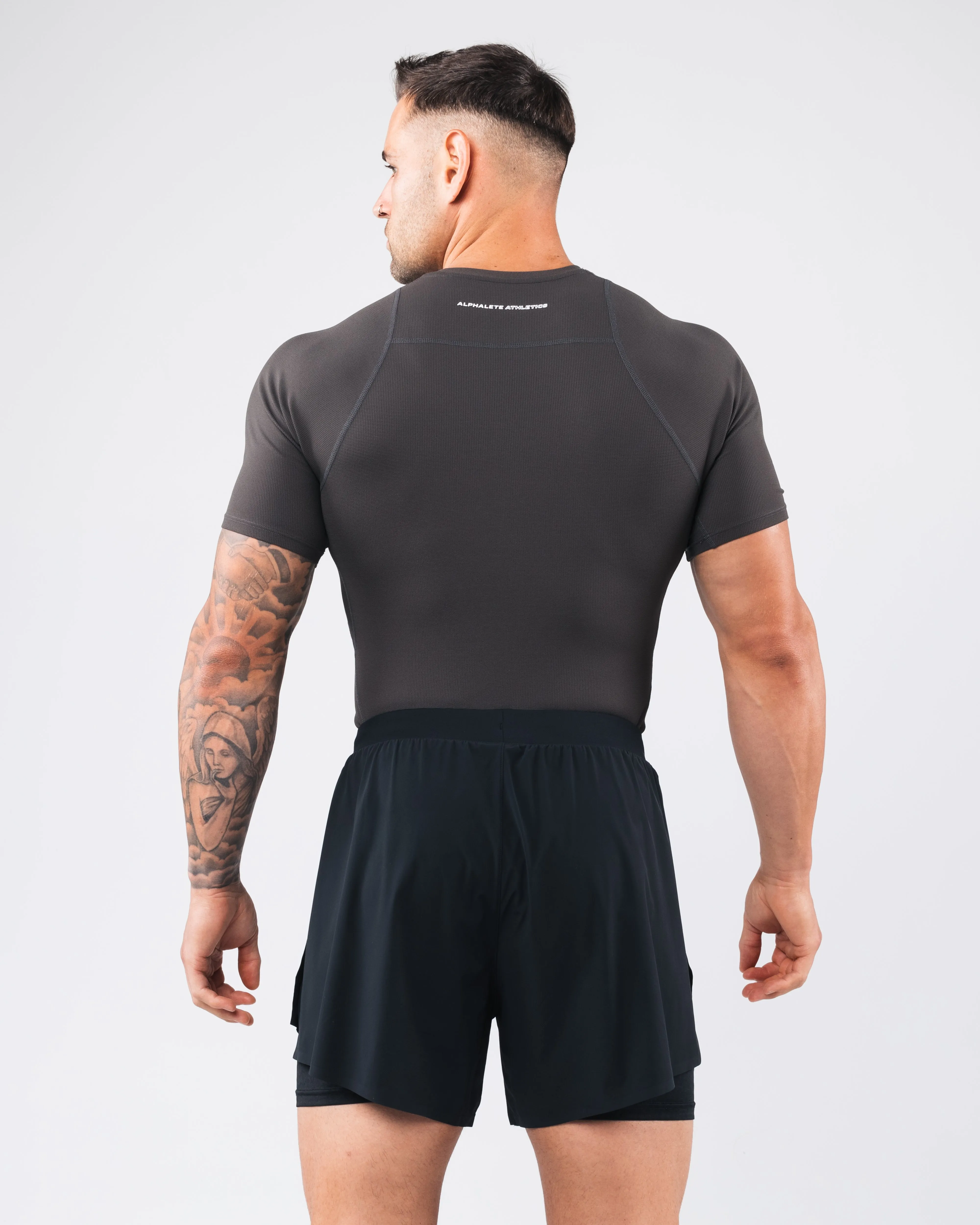 Power Short Sleeve - Ink Alphalete Athletics