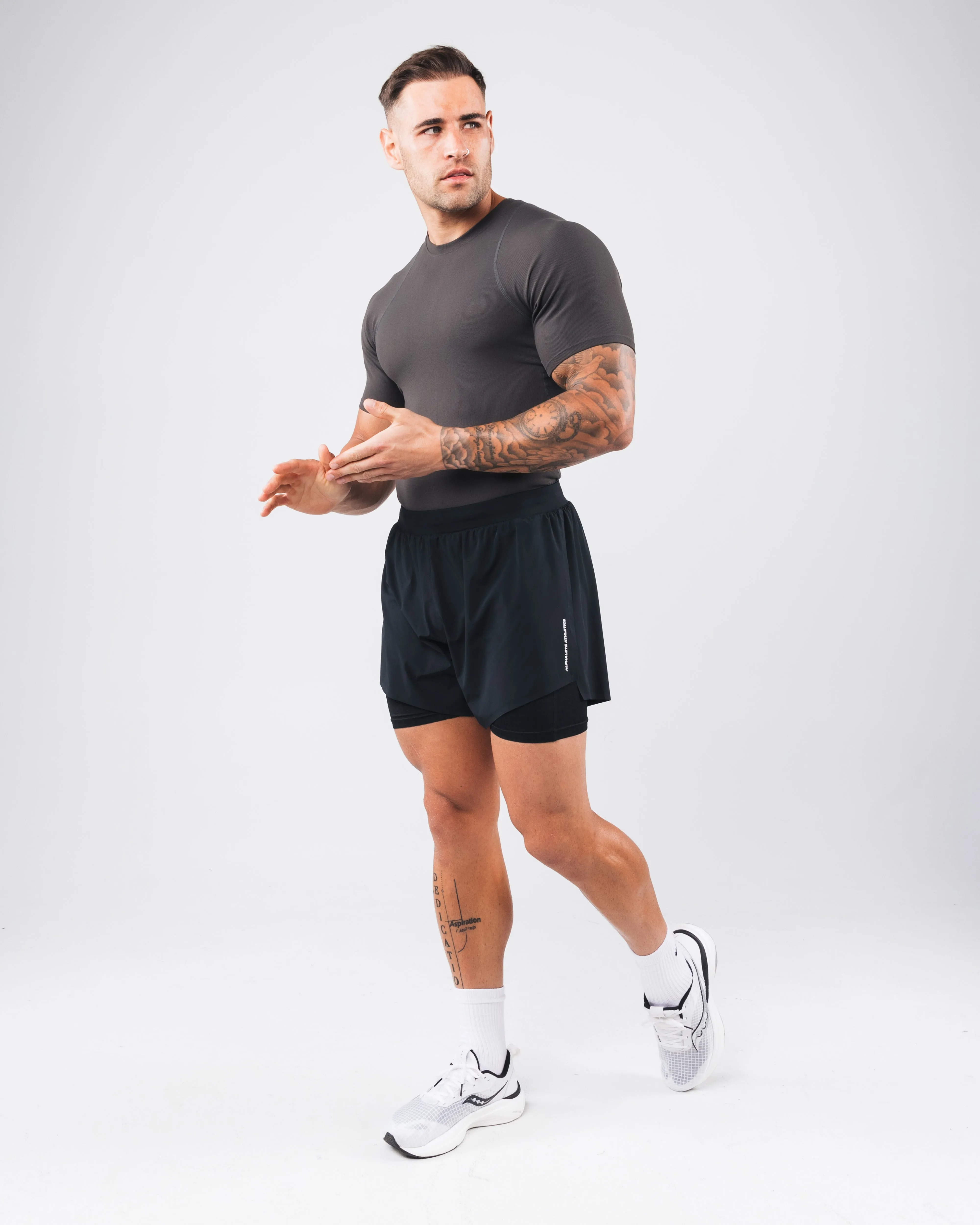 Power Short Sleeve - Ink Alphalete Athletics