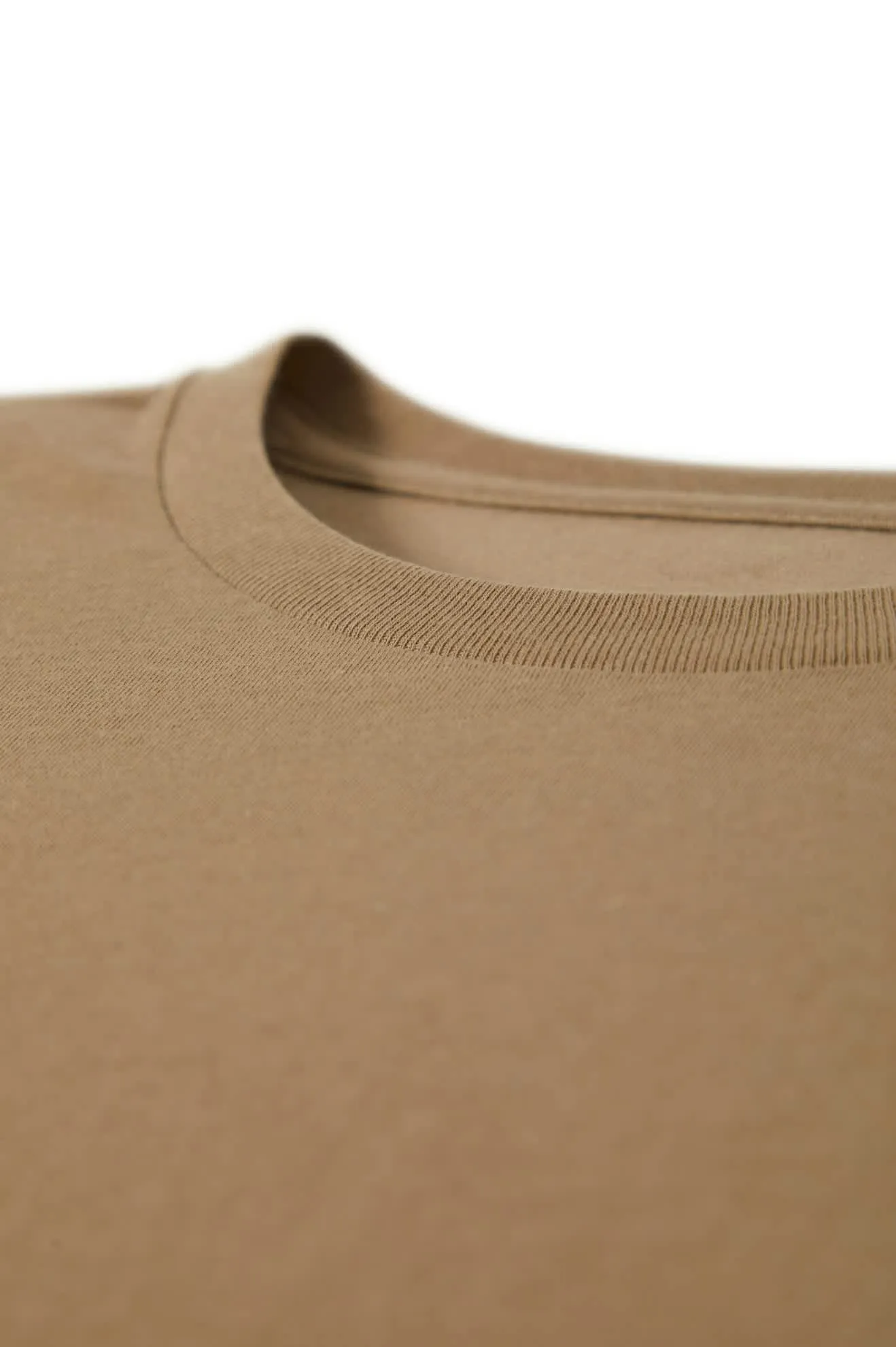 Premium Cotton S/S Tailored T-Shirt - Khaki Brixton