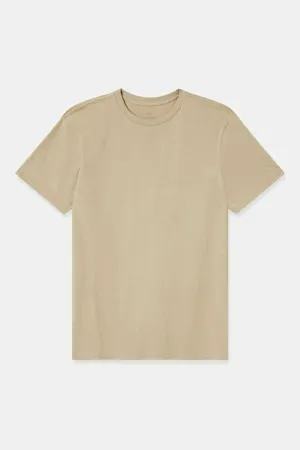 Premium Cotton S/S Tailored T-Shirt - Oatmeal Brixton