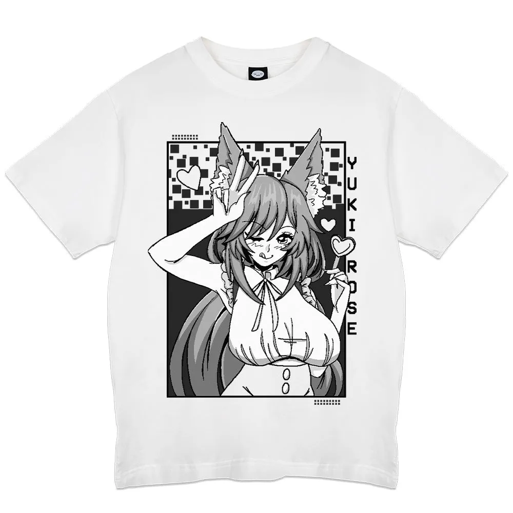 PrincessYukiRose Hearts T-Shirt - White