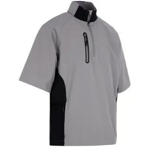 ProQuip Gents Pro Tech Short Sleeve Wind Jacket - Grey/Black