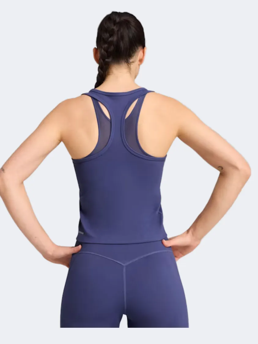 Puma Cloudspun Mesh 2-In-1 Women Training Tank Blue Crystal
