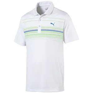 Puma MATTR Canyon Polo Shirt - Bright White/Bright Cobalt