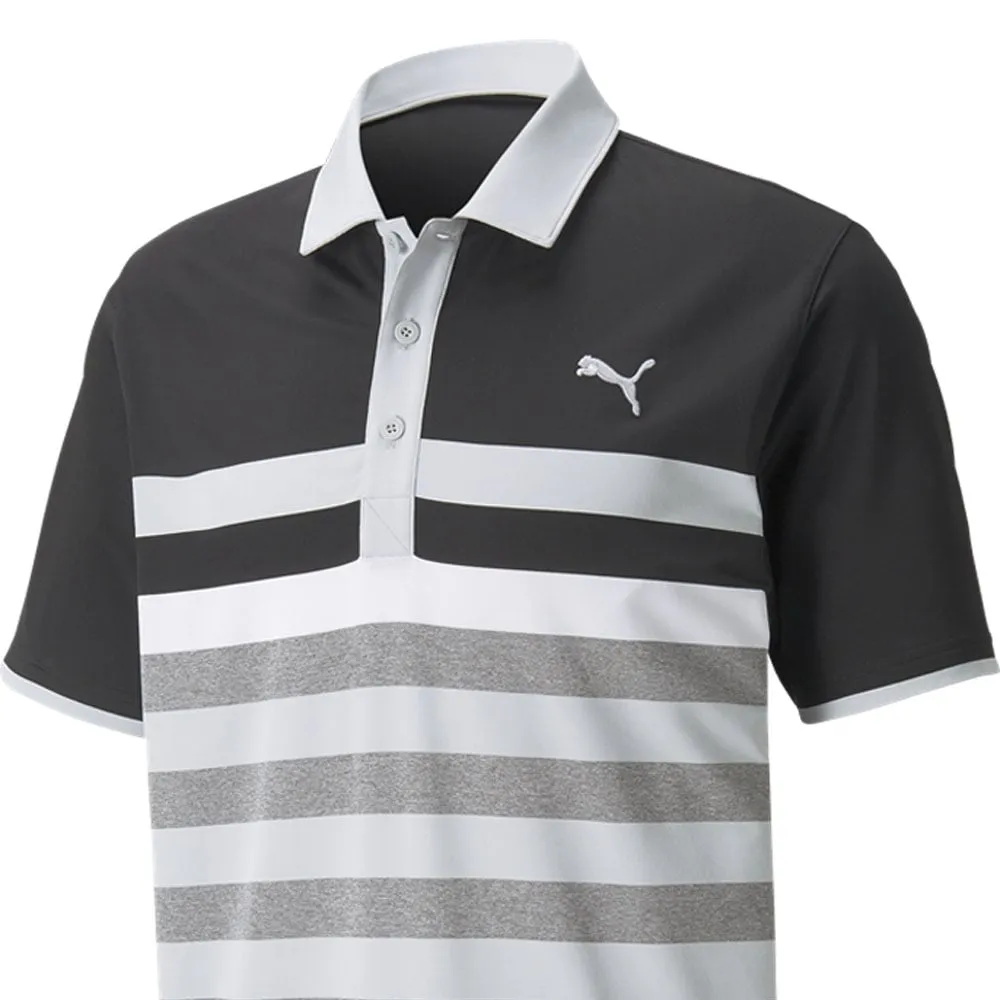 Puma MATTR One Way Polo Shirt - Black/High Rise