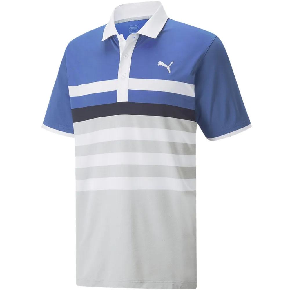 Puma MATTR One Way Polo Shirt - Bright Cobalt/Bright White