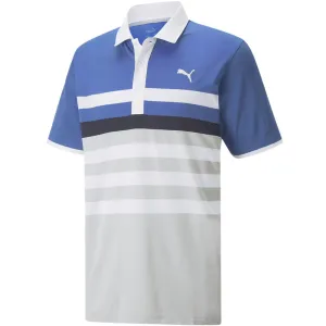 Puma MATTR One Way Polo Shirt - Bright Cobalt/Bright White