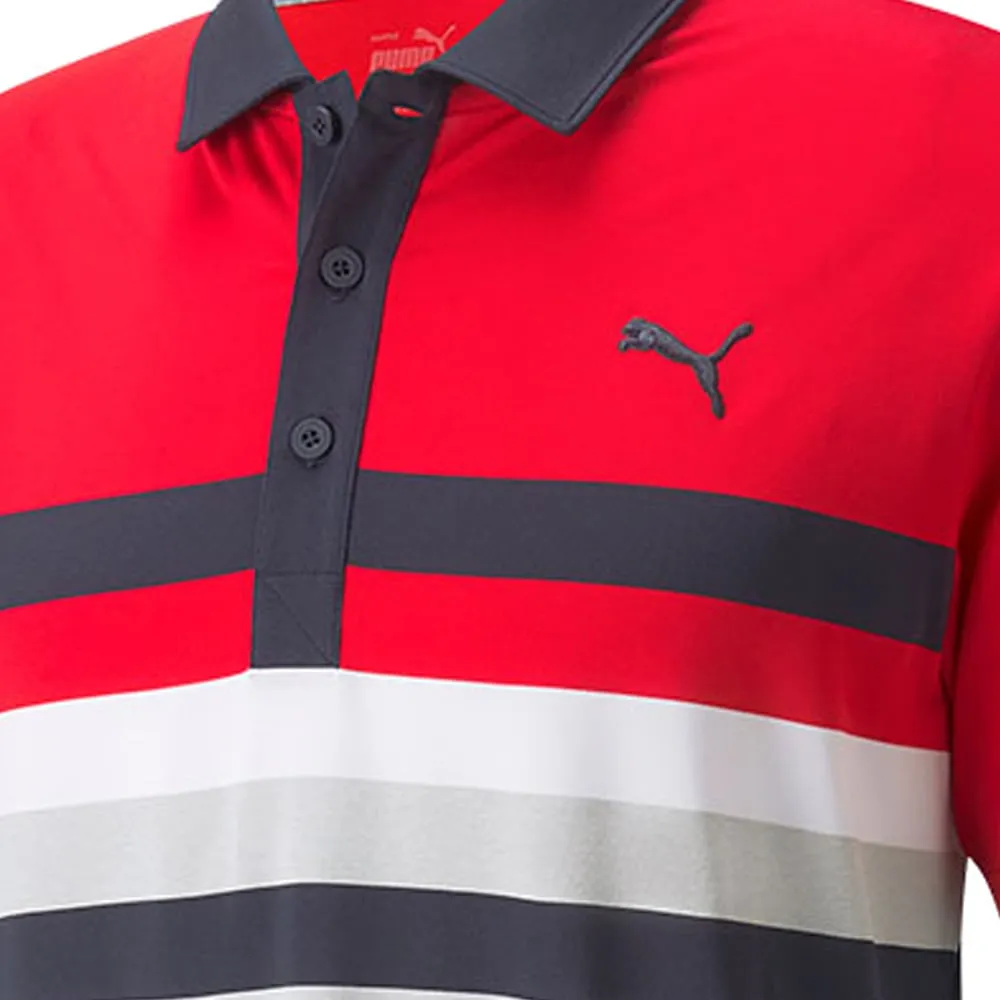 Puma MATTR One Way Polo Shirt - Ski Patrol/Bright White