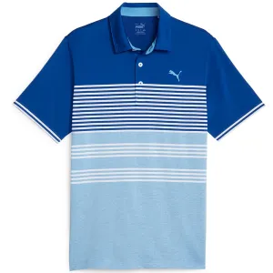 Puma MATTR Track Polo Shirt - Festive Blue/Regal Blue Heather