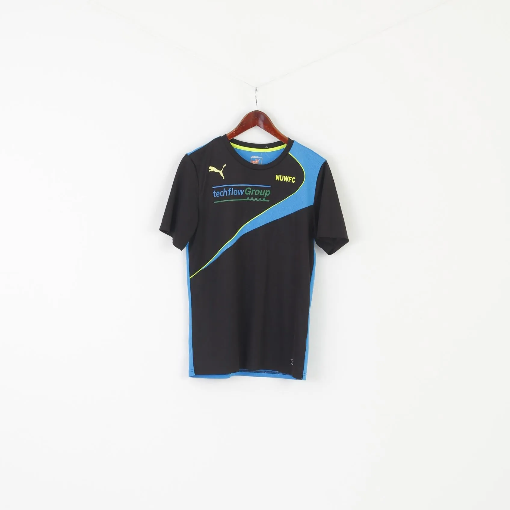 Puma Men M Shirt Black Newcastle United Football Jersey Vintage Slim Fit Top