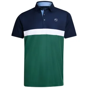 Puma Pure Colorblock Polo Shirt - Vine/Deep Navy