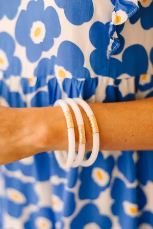 Pure Bliss White Bangle Set