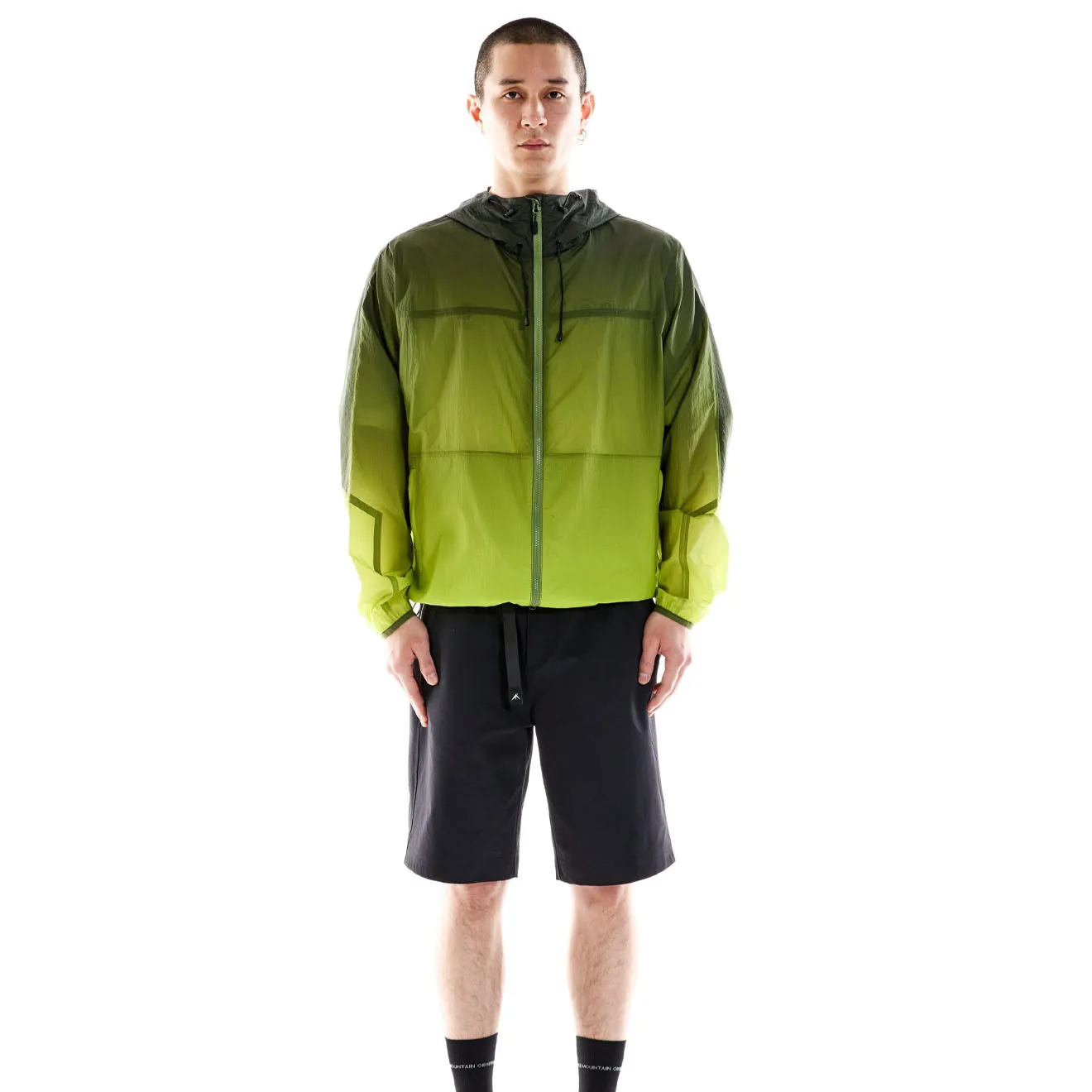 Purple Mountain Observatory Breeze Jacket Ombre Print Lime/Black
