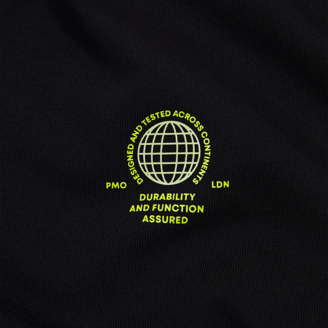 Purple Mountain Observatory Globe Logo L/S Tee Black