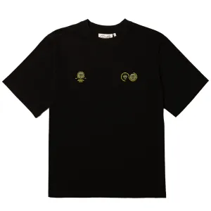 Purple Mountain Observatory Globe S/S Tee Black