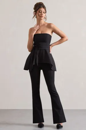 Purpose | Black Flared-Leg Trousers Club L London