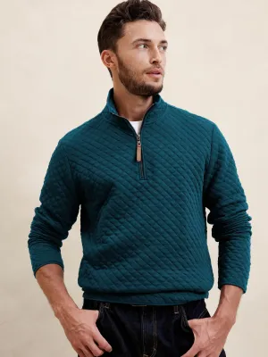 Quilted Half Zip Banana Republic