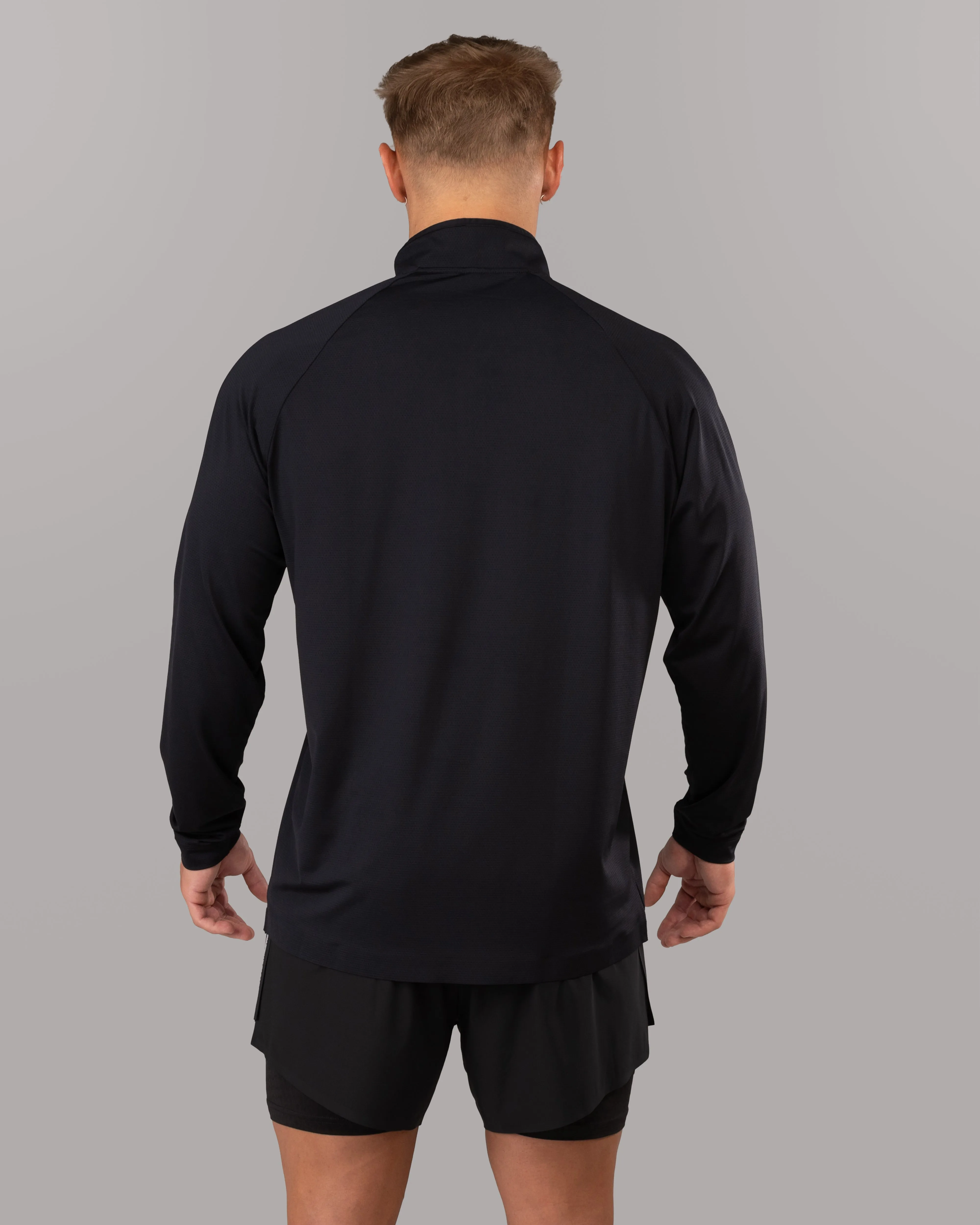 Racer Quarter Zip - Black Alphalete Athletics