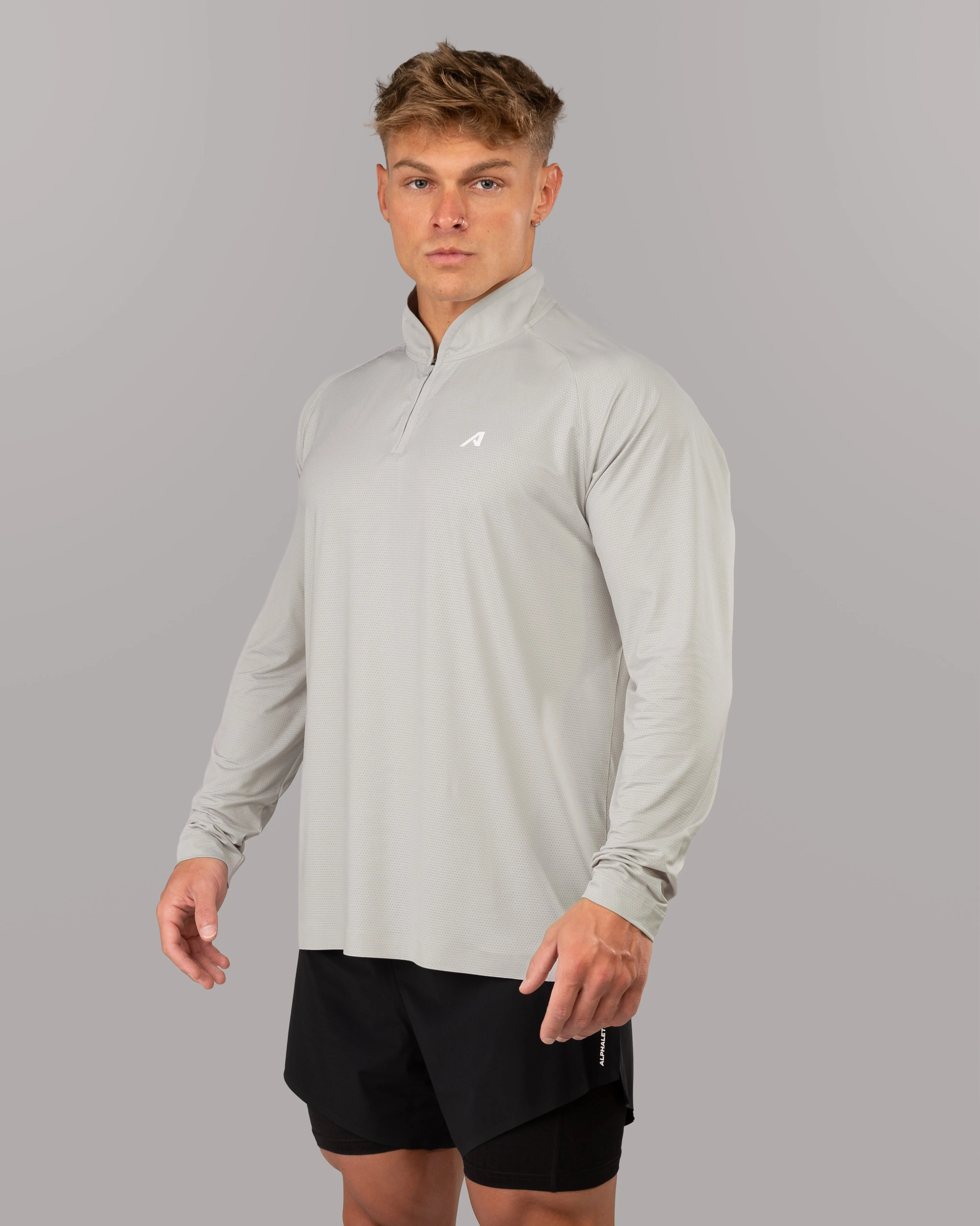 Racer Quarter Zip - Cloud Alphalete Athletics