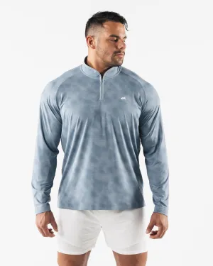 Racer Quarter Zip - Slate Print Alphalete Athletics