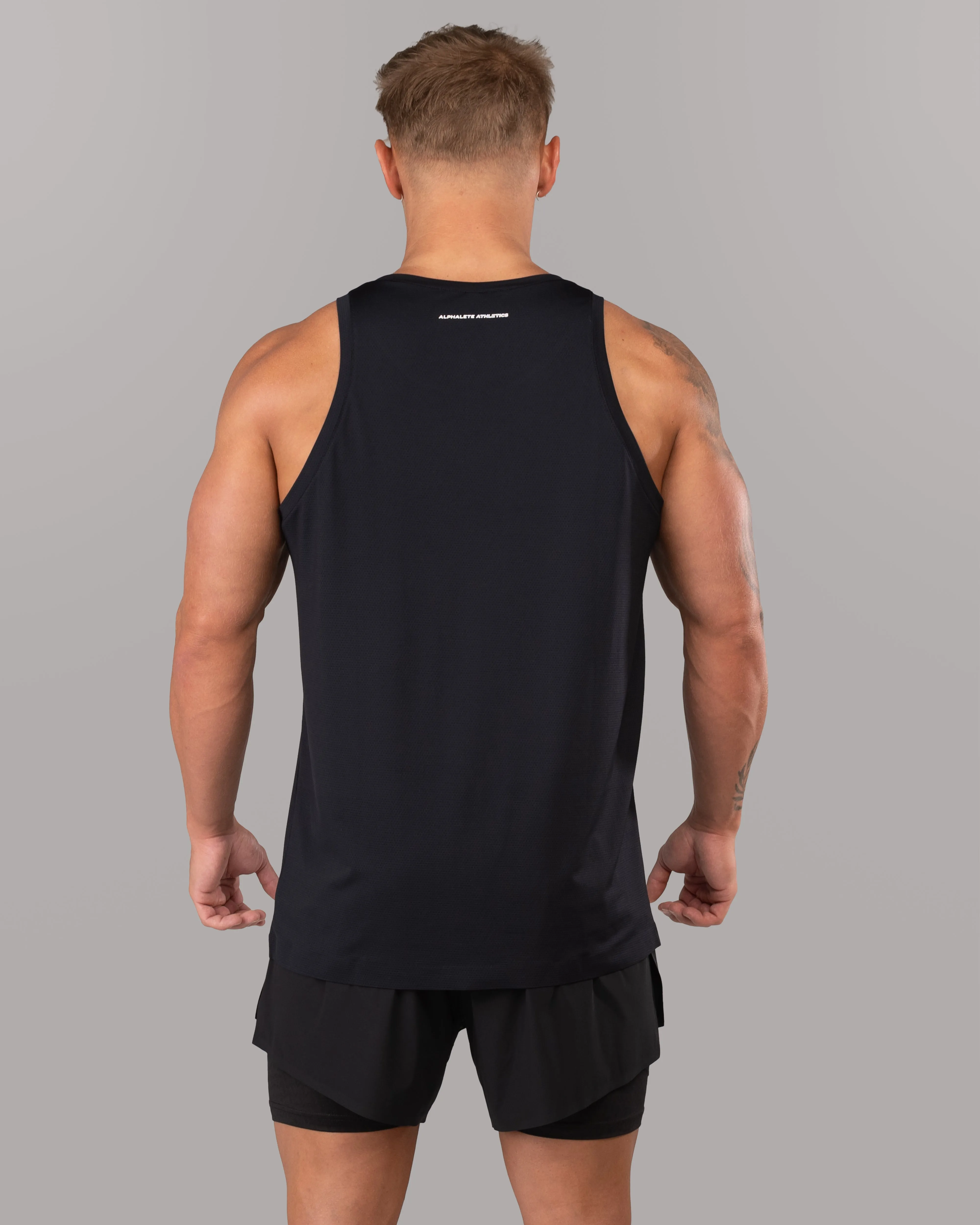 Racer Tank - Black Alphalete Athletics