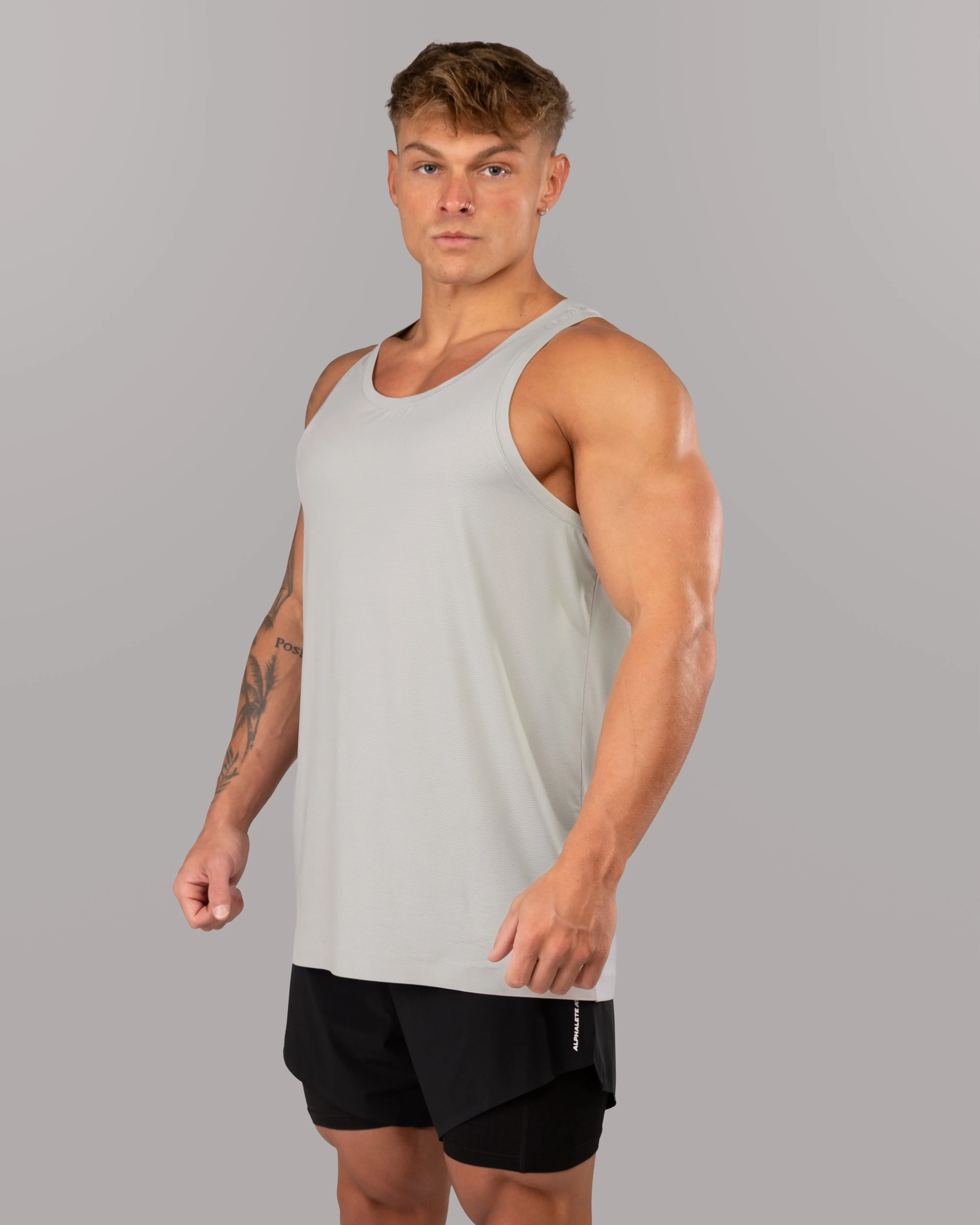 Racer Tank - Cloud Alphalete Athletics