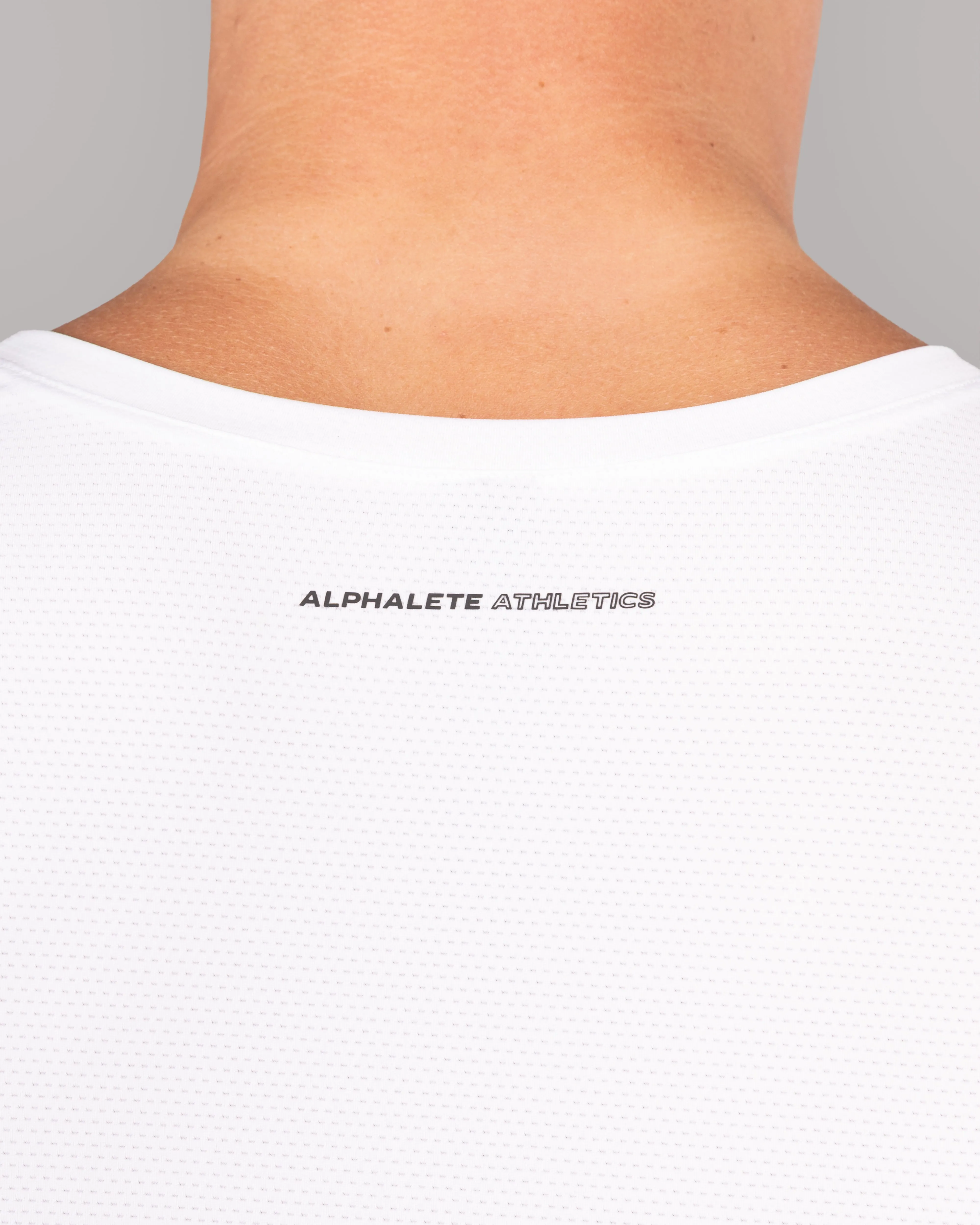 Racer Tank - White Alphalete Athletics
