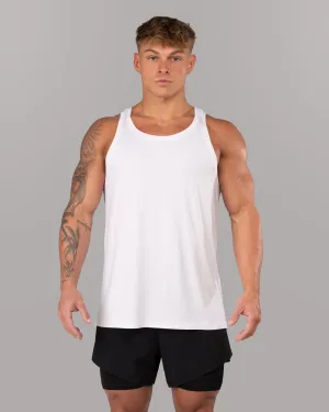 Racer Tank - White Alphalete Athletics