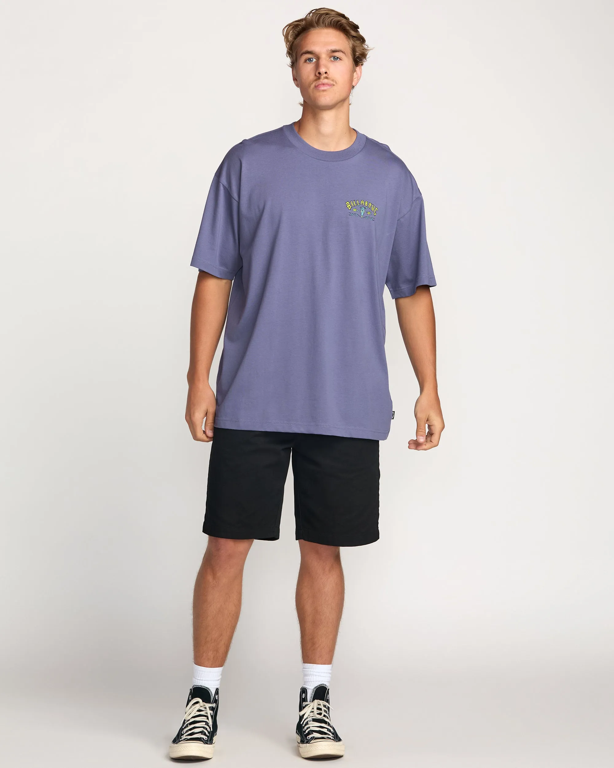 Raging Bull Regular Tee - Lavender Billabong