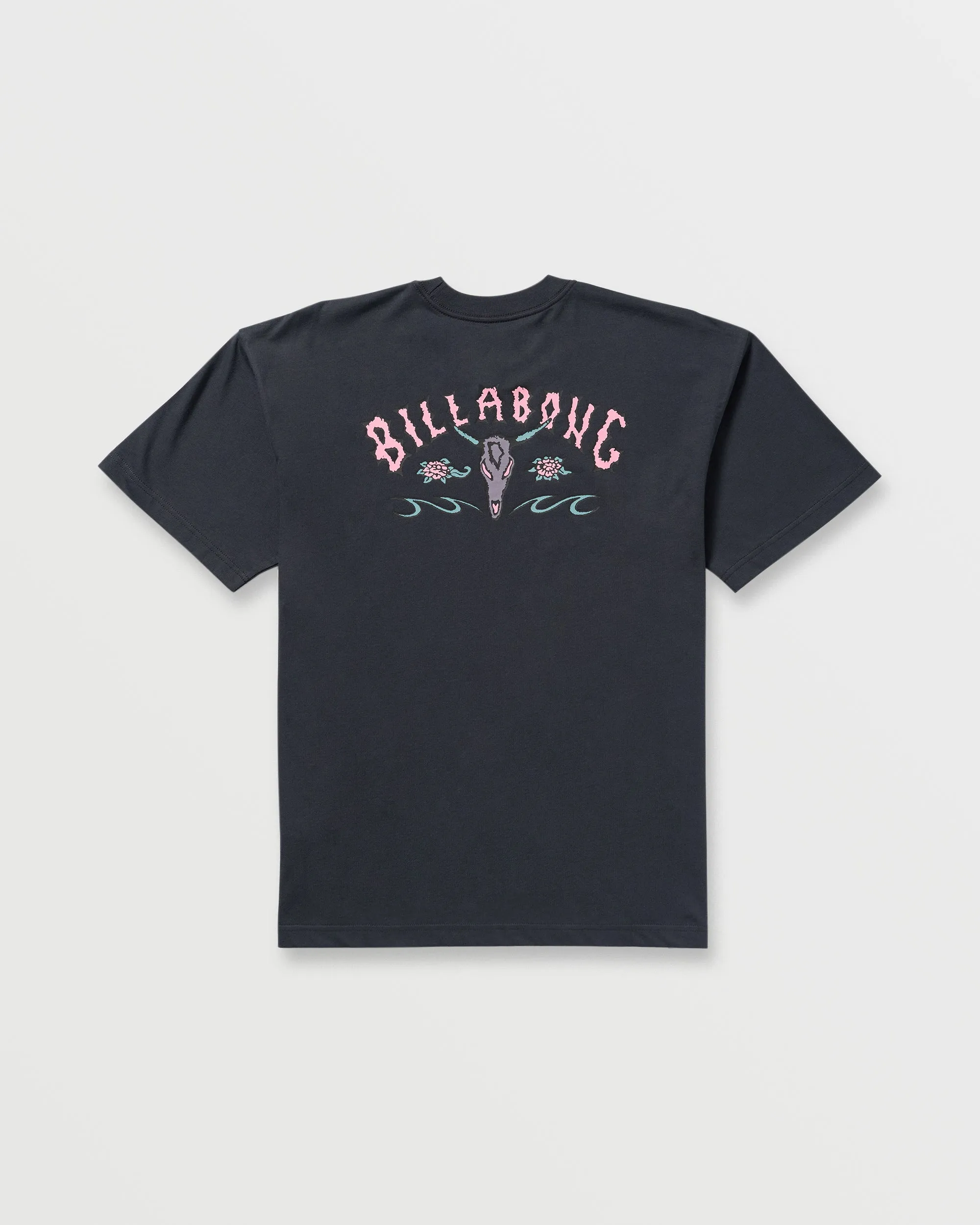 Raging Bull Regular Tee - Washed Black Billabong