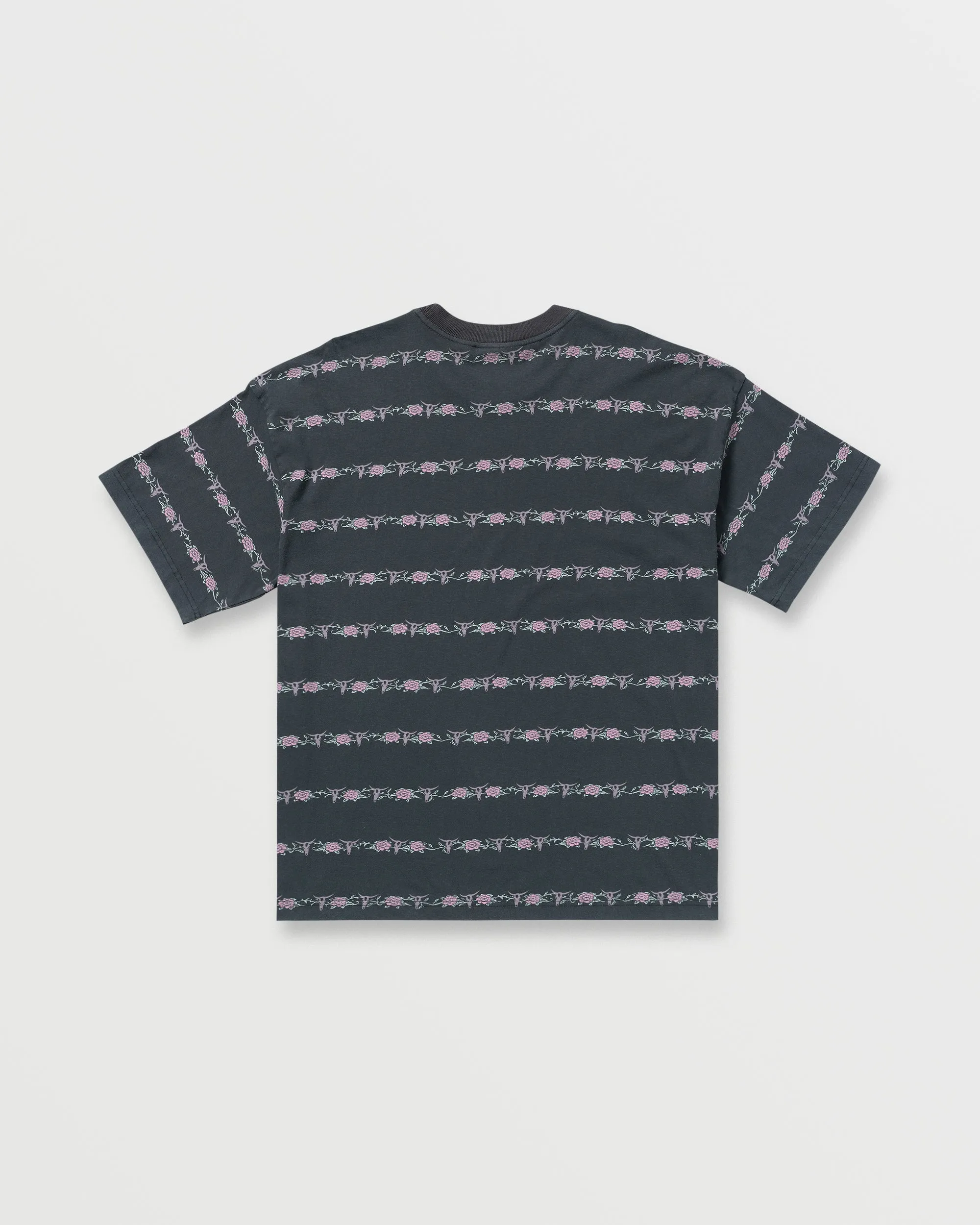 Raging Bull Stripe Tee - Washed Black Billabong