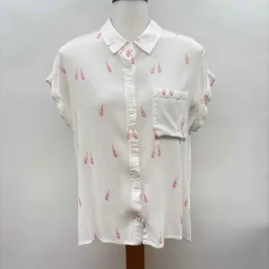 Rails Women's Size M White Misc. Short Sleeve Shirt