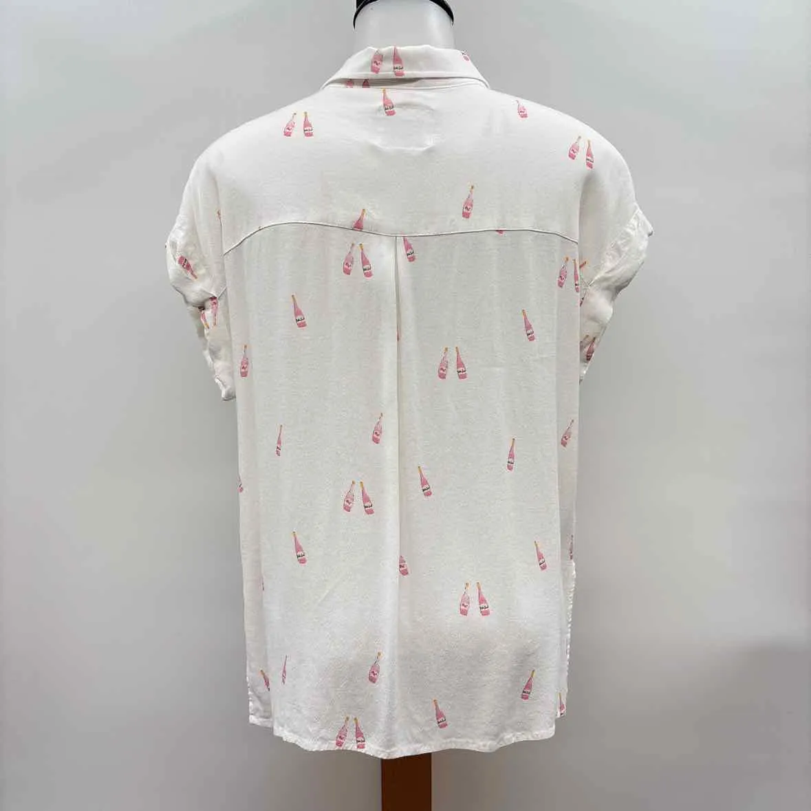 Rails Women's Size M White Misc. Short Sleeve Shirt