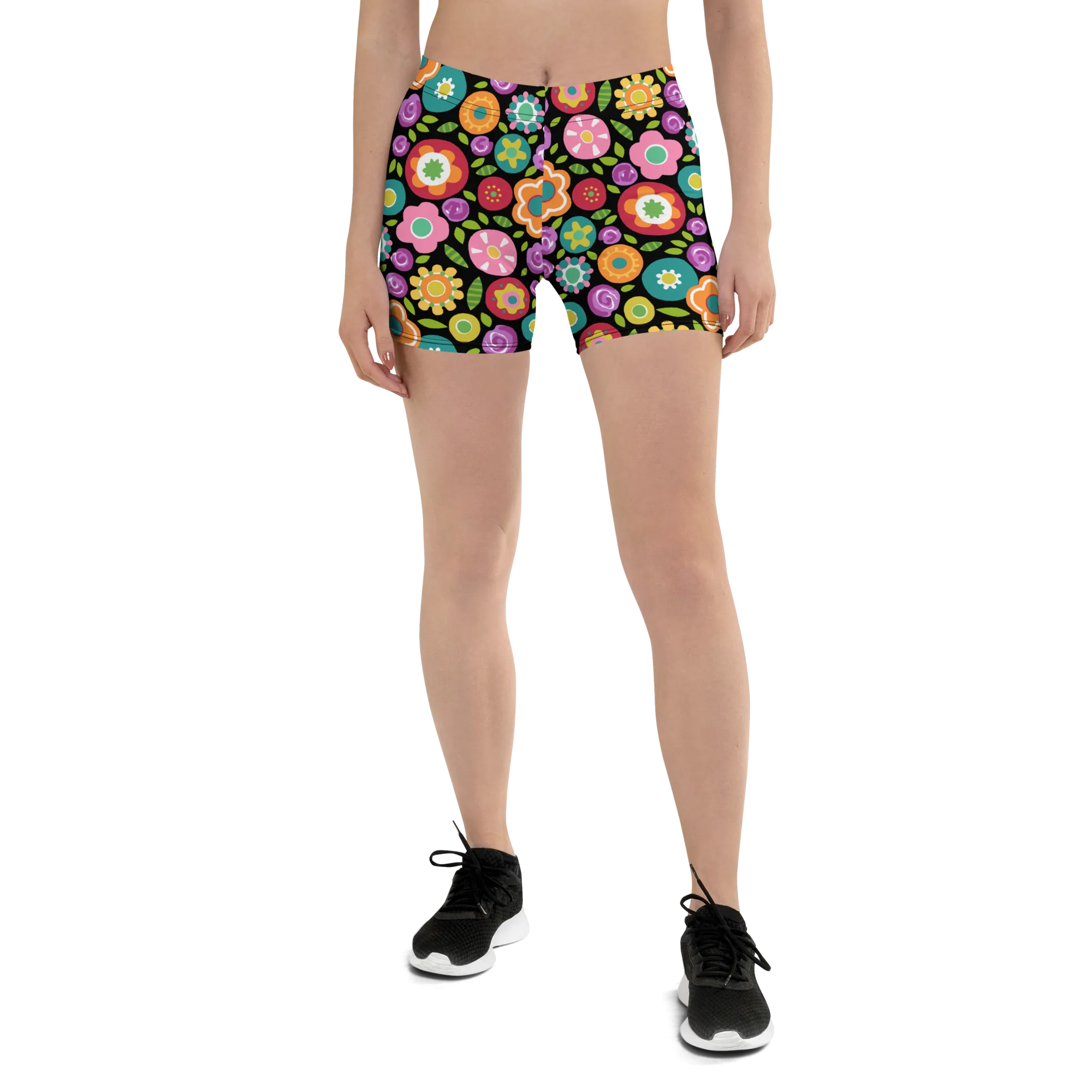 Rainbow Floral Shorts