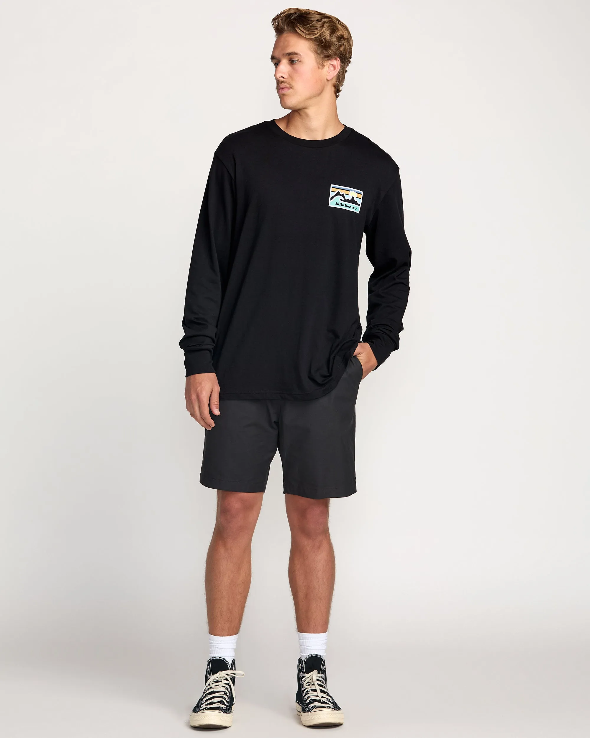 Range A/Div Long Sleeve Tee - Black Billabong