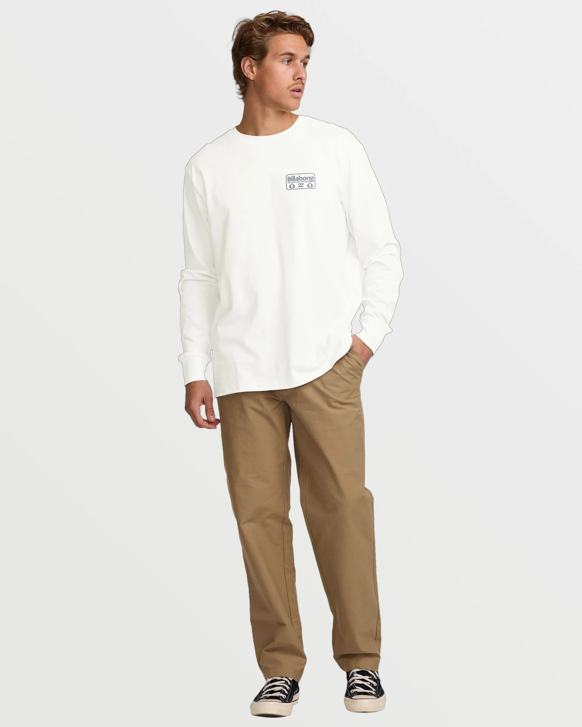Range A/Div Long Sleeve Tee - Off White Billabong