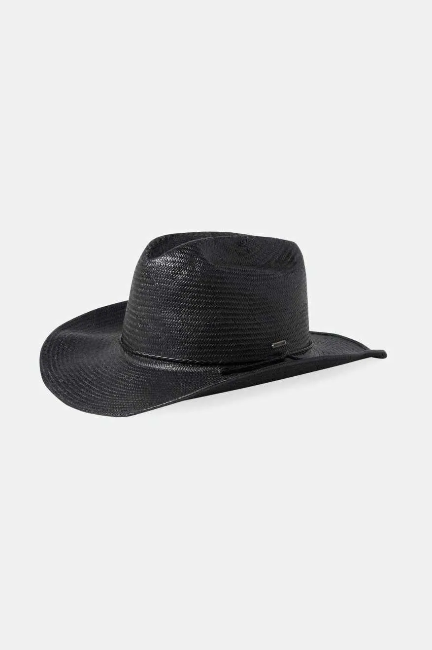 Range Straw Cowboy Hat - Black Brixton