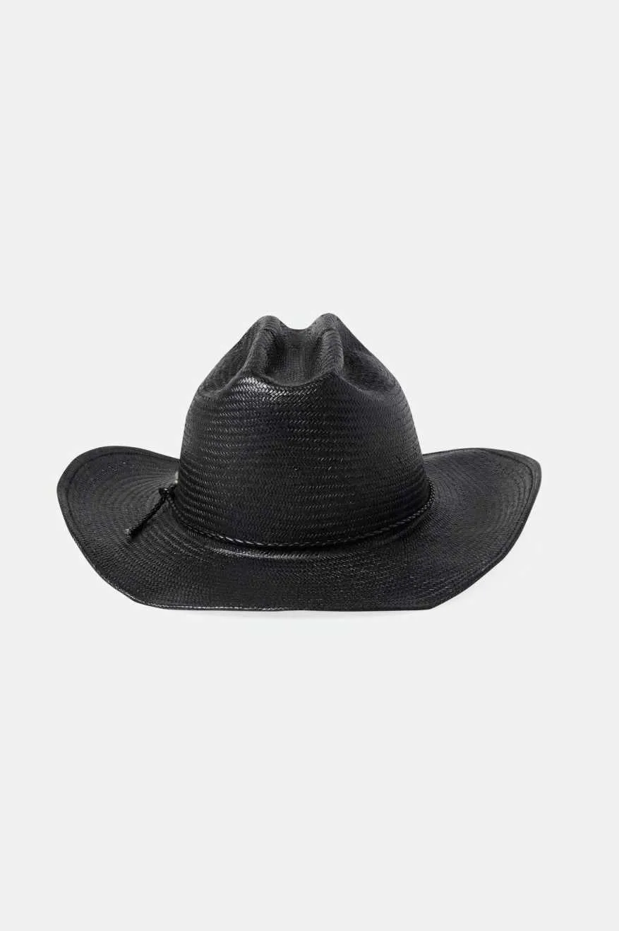 Range Straw Cowboy Hat - Black Brixton
