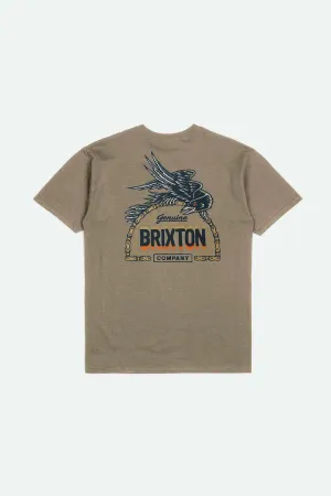 Raven S/S Tailored T-Shirt - Oatmeal Brixton