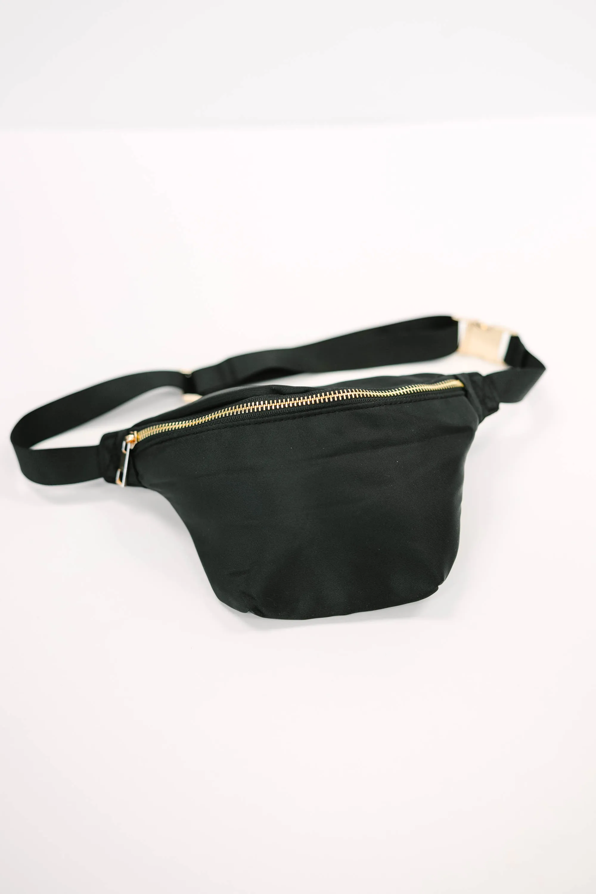 Ready For Action Black Varsity Fanny Pack