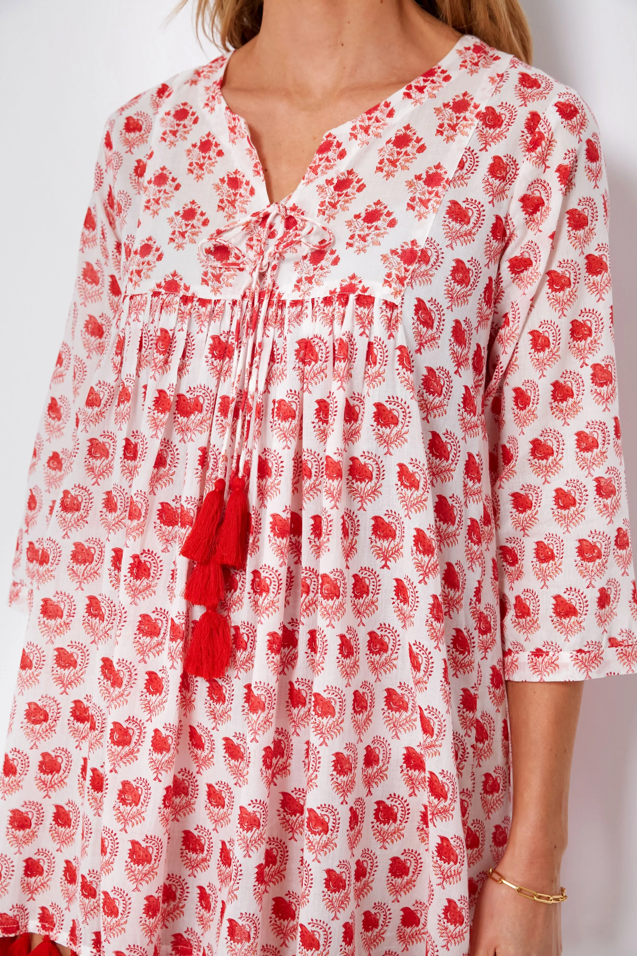 Red Caitlin Seychelles Tunic