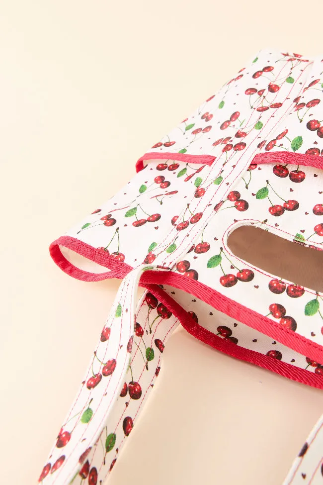 Red Cherries Canvas Tote