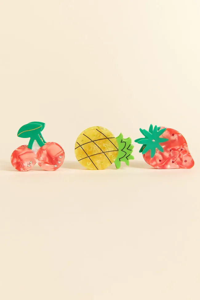 Red Strawberry Claw Clip