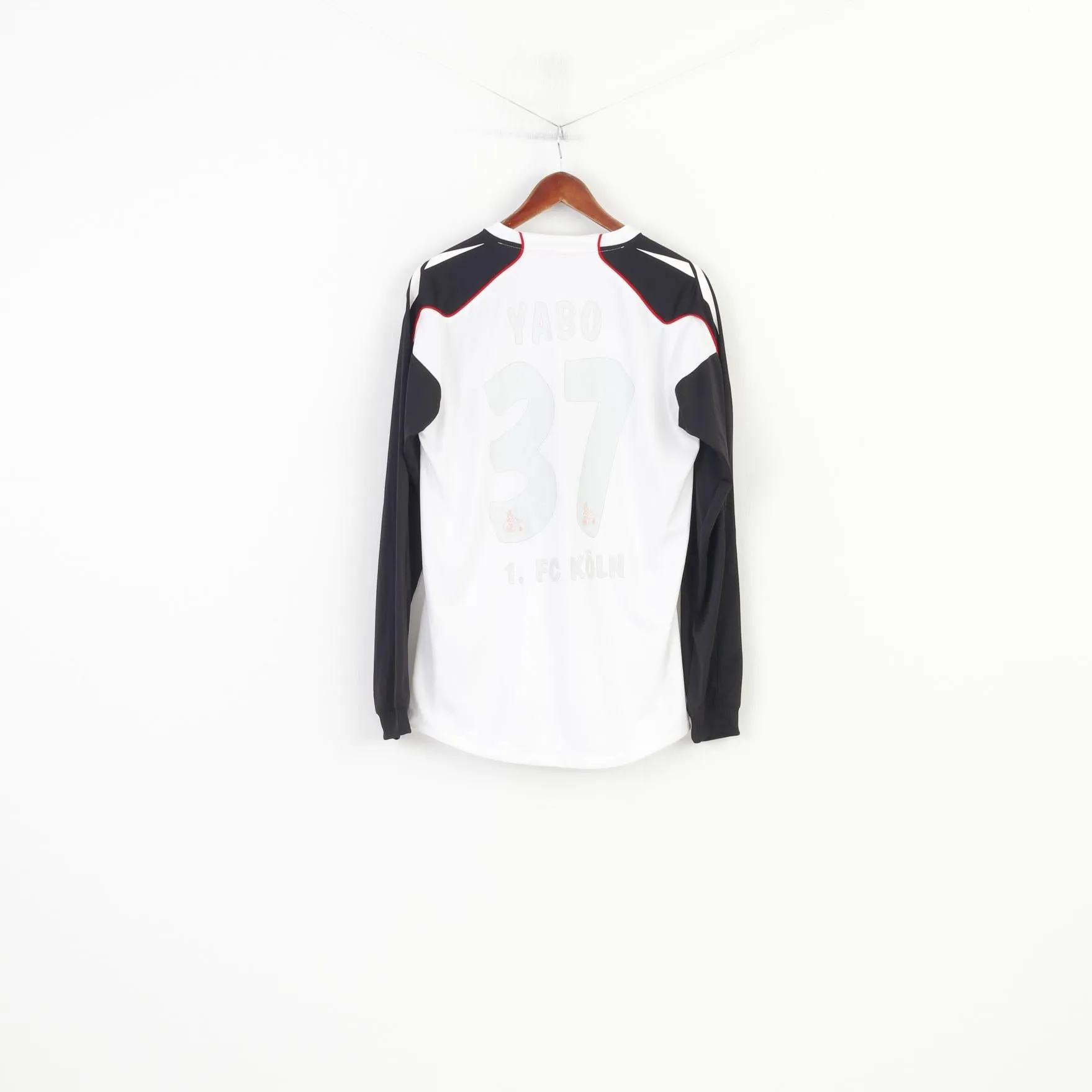 Reebok Men M Shirt Longsleeve Training Sportswear Polyester White Rewe Vintage Top